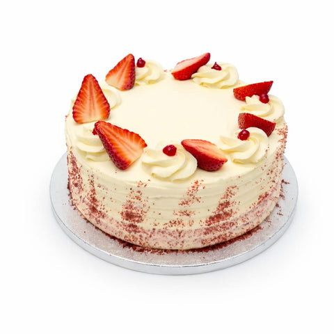NFSC0201 7" Fresh Cream Red Velvet Cake