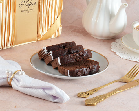 Sliced Chocolate Madeira Cake