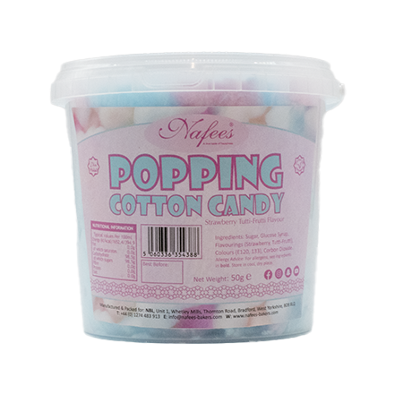 Popping Cotton Candy (Strawberry Tutti-Frutti Flavour)